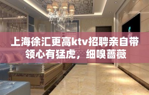 上海徐汇更高ktv招聘亲自带 领心有猛虎，细嗅蔷薇