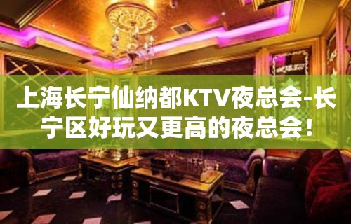 上海长宁仙纳都KTV夜总会-长宁区好玩又更高的夜总会！