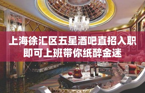 上海徐汇区五星酒吧直招入职即可上班带你纸醉金迷