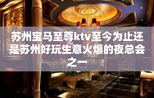 苏州宝马至尊ktv至今为止还是苏州好玩生意火爆的夜总会之一