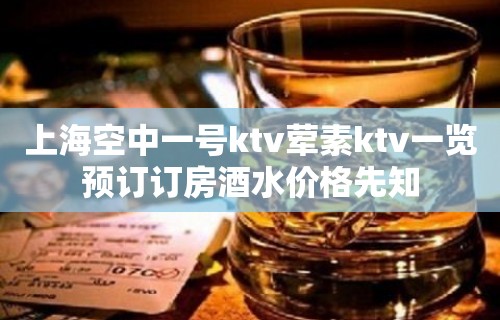 上海空中一号ktv荤素ktv一览预订订房酒水价格先知