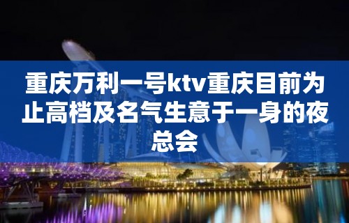 重庆万利一号ktv重庆目前为止高档及名气生意于一身的夜总会