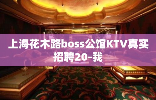 上海花木路boss公馆KTV真实招聘20-我