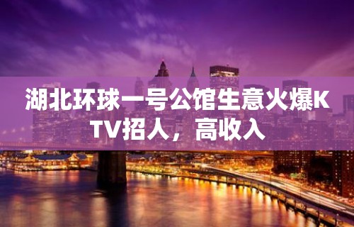 湖北环球一号公馆生意火爆KTV招人，高收入