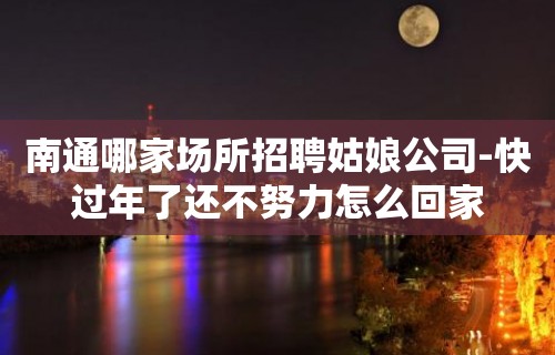 南通哪家场所招聘姑娘公司-快过年了还不努力怎么回家