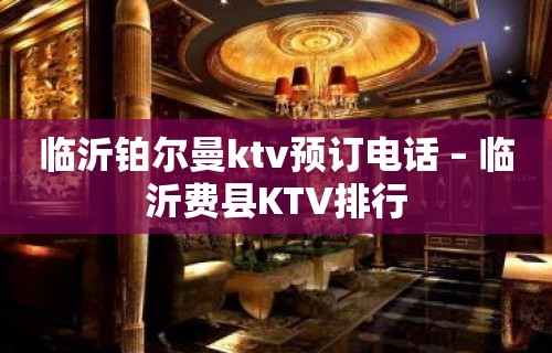 临沂铂尔曼ktv预订电话 – 临沂费县KTV排行