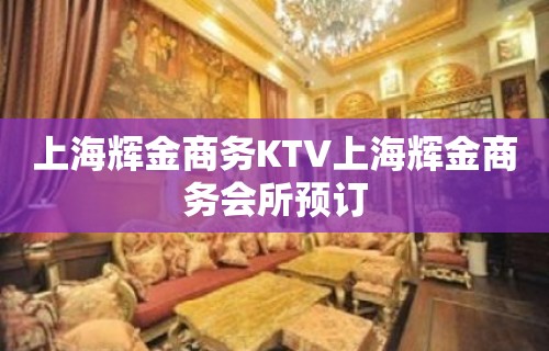 上海辉金商务KTV上海辉金商务会所预订