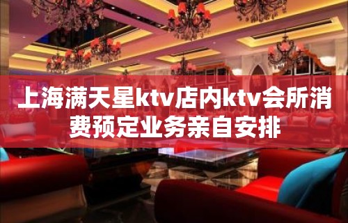 上海满天星ktv店内ktv会所消费预定业务亲自安排