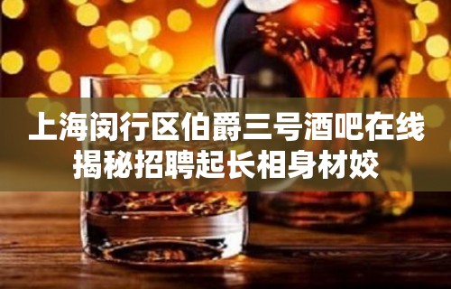 上海闵行区伯爵三号酒吧在线揭秘招聘起长相身材姣