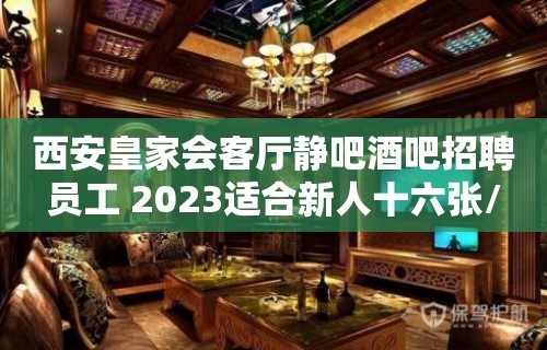 西安皇家会客厅静吧酒吧招聘员工 2023适合新人十六张/