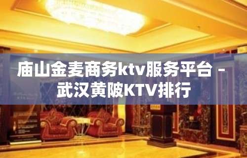 庙山金麦商务ktv服务平台 – 武汉黄陂KTV排行