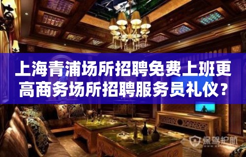 上海青浦场所招聘免费上班更高商务场所招聘服务员礼仪？