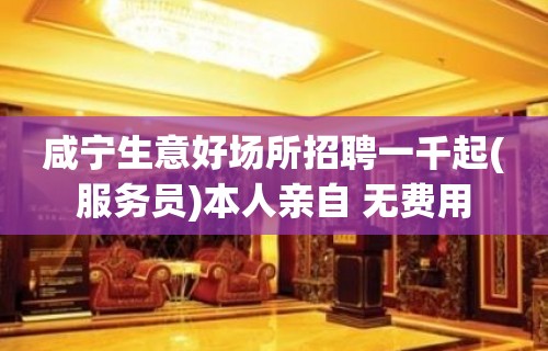 咸宁生意好场所招聘一千起(服务员)本人亲自 无费用