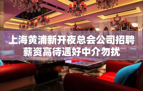 上海黄浦新开夜总会公司招聘薪资高待遇好中介勿扰