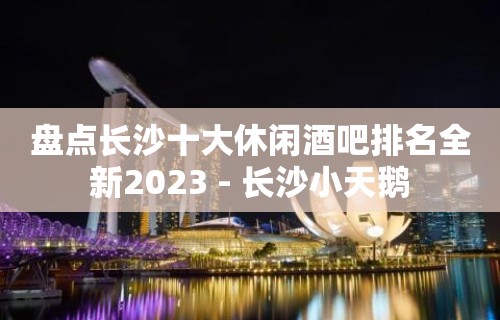 盘点长沙十大休闲酒吧排名全新2023 - 长沙小天鹅