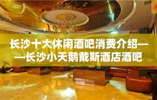 长沙十大休闲酒吧消费介绍——长沙小天鹅戴斯酒店酒吧