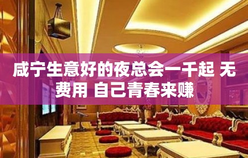 咸宁生意好的夜总会一千起 无费用 自己青春来赚