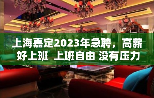 上海嘉定2023年急聘，高薪 好上班  上班自由 没有压力