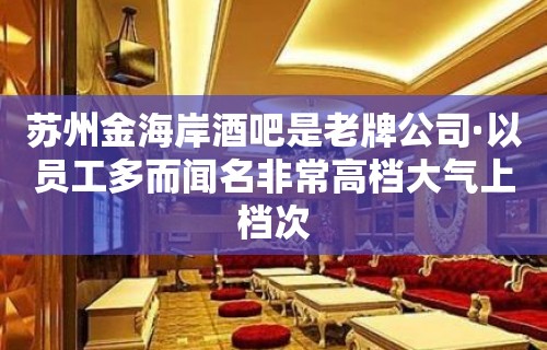 苏州金海岸酒吧是老牌公司·以员工多而闻名非常高档大气上档次