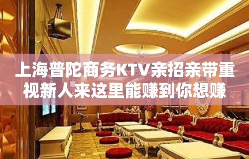 上海普陀商务KTV亲招亲带重视新人来这里能赚到你想赚