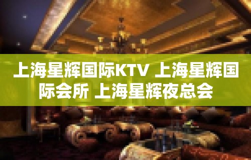 上海星辉国际KTV 上海星辉国际会所 上海星辉夜总会