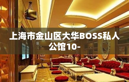 上海市金山区大华BOSS私人公馆10-