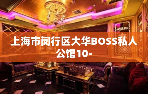 上海市闵行区大华BOSS私人公馆10-