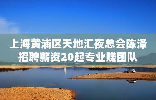 上海黄浦区天地汇夜总会陈泽招聘薪资20起专业赚团队