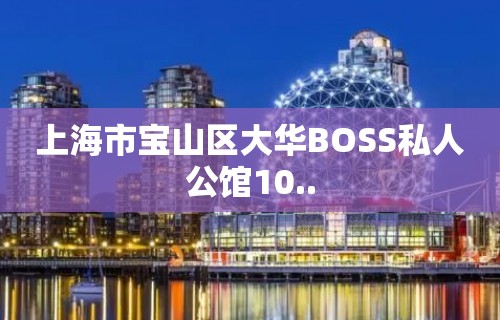 上海市宝山区大华BOSS私人公馆10..