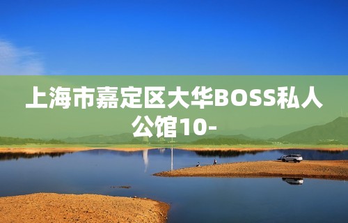 上海市嘉定区大华BOSS私人公馆10-