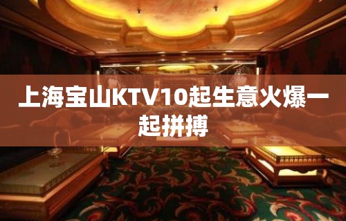 上海宝山KTV10起生意火爆一起拼搏