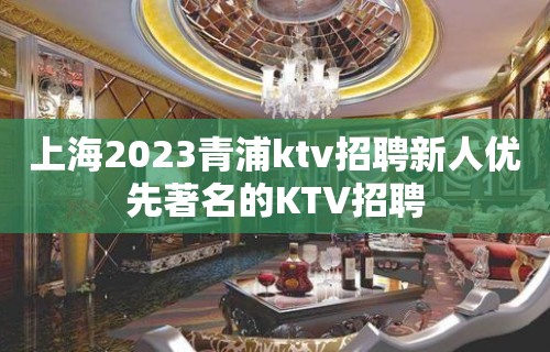 上海2023青浦ktv招聘新人优先著名的KTV招聘