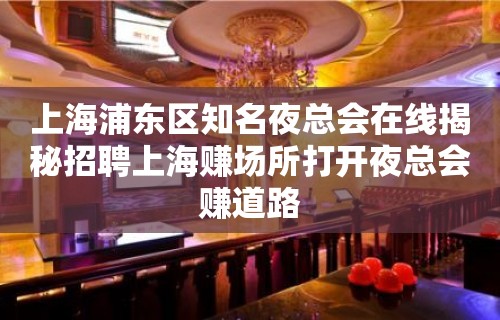 上海浦东区知名夜总会在线揭秘招聘上海赚场所打开夜总会赚道路