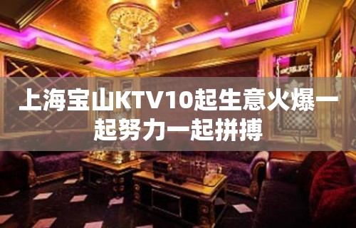 上海宝山KTV10起生意火爆一起努力一起拼搏