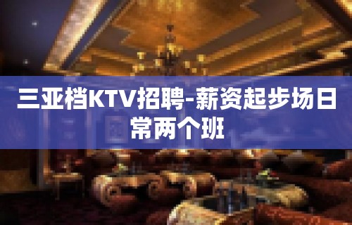 三亚档KTV招聘-薪资起步场日常两个班