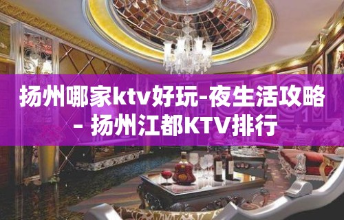 扬州哪家ktv好玩-夜生活攻略 – 扬州江都KTV排行