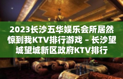 2023长沙五华娱乐会所居然惊到我KTV排行游戏 – 长沙望城望城新区政府KTV排行