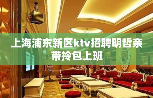 上海浦东新区ktv招聘明哲亲带拎包上班