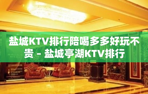 盐城KTV排行陪喝多多好玩不贵 – 盐城亭湖KTV排行