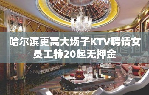 哈尔滨更高大场子KTV聘请女员工特20起无押金