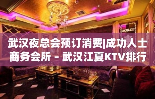 武汉夜总会预订消费|成功人士商务会所 – 武汉江夏KTV排行