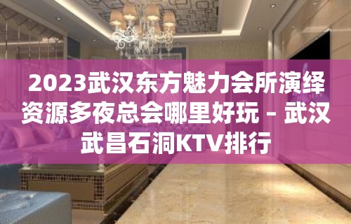 2023武汉东方魅力会所演绎资源多夜总会哪里好玩 – 武汉武昌石洞KTV排行