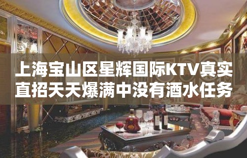 上海宝山区星辉国际KTV真实直招天天爆满中没有酒水任务