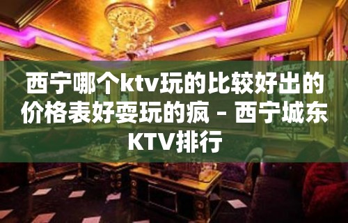 西宁哪个ktv玩的比较好出的价格表好耍玩的疯 – 西宁城东KTV排行