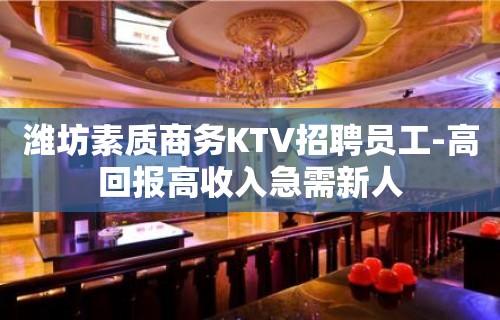 潍坊素质商务KTV招聘员工-高回报高收入急需新人