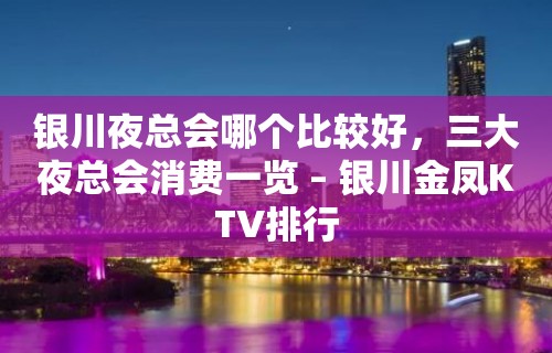 银川夜总会哪个比较好，三大夜总会消费一览 – 银川金凤KTV排行