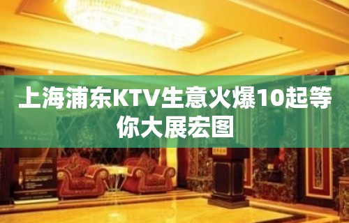 上海浦东KTV生意火爆10起等你大展宏图