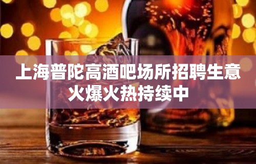 上海普陀高酒吧场所招聘生意火爆火热持续中