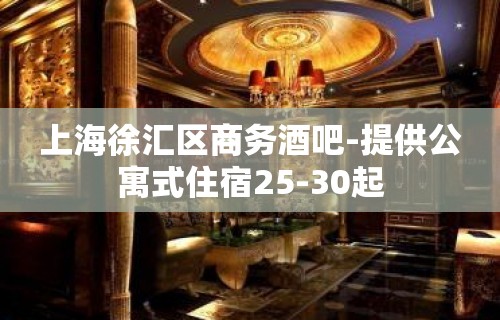 上海徐汇区商务酒吧-提供公寓式住宿25-30起