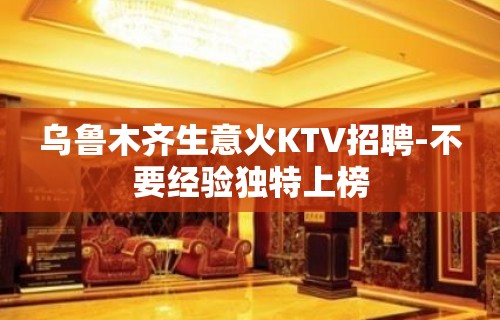 乌鲁木齐生意火KTV招聘-不要经验独特上榜